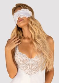 Пов'язка на очі Obsessive Amor Blanco Білий One Size