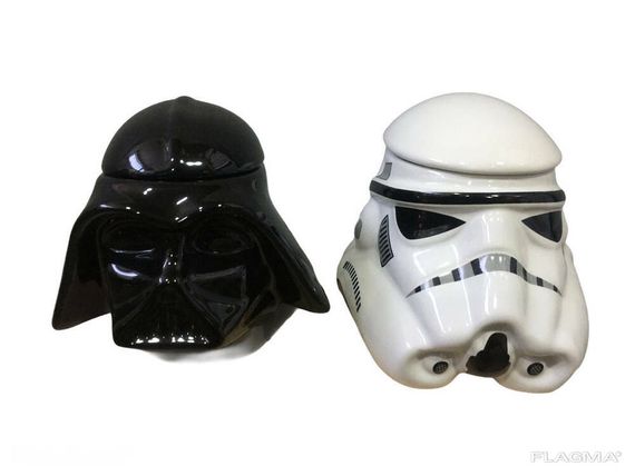 Подарочный Набор Кружка Чашка Бокал 3D Крышкой Star Wars Дарт Вейдер и Штурмовик 3D | Зображення 2