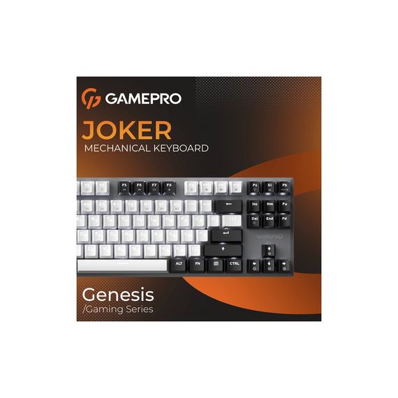 Клавіатура GamePro Genesis Joker MK124G Outemu Red Switch USB UA Gray (MK124G) | Зображення 7