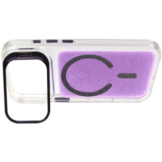 Чохол TPU+PC Jewel Sparkle with Magnetic Fit для Apple iPhone 17 Pro (6.3") Lavender Glitter | Зображення 5