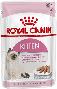 Вологий корм для кошенят Royal Canin Kitten in loaf паштет 85 г 41450011