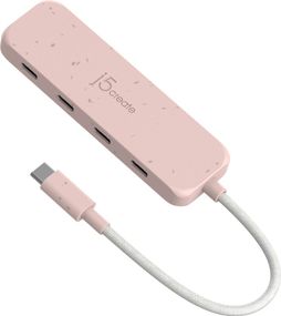 Хаб J5create JCH345ER-N USB-C на 4 USB-С, червоний