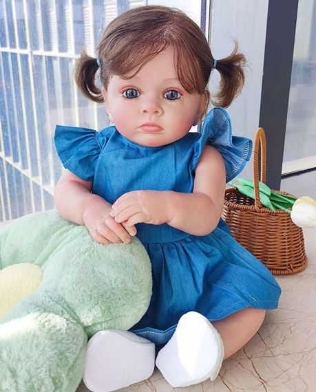 Силіконова Колекційна Лялька Реборн Reborn Дівчинка Беккі ( Вінілова Лялька ) Висота 60 см | Зображення 1