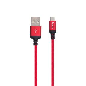 Кабель USB Hoco X14 Times Speed Type-C Колір Червоно-Чорний