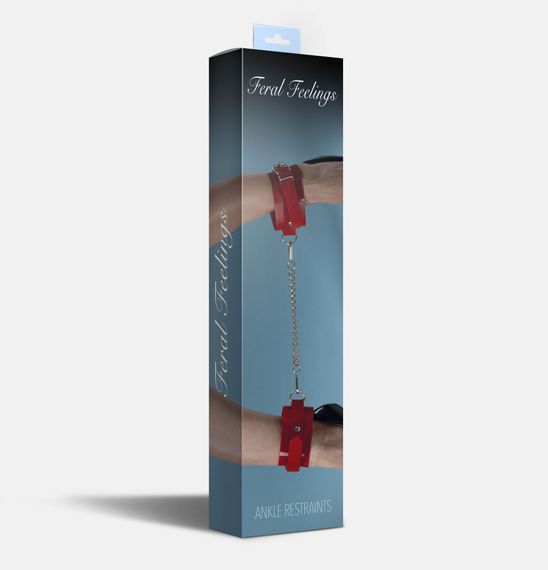 Поножи Feral Feelings - Ankle Restraints Red | Зображення 1