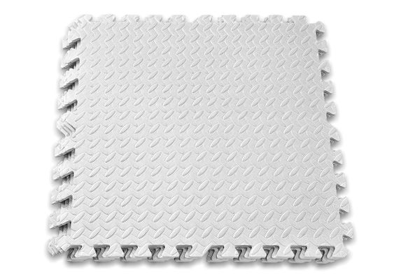 Мат-пазл EasyFit SwallowTail EVA 120х120х1 см татамі ластівчин хвіст Білий (EF-1950-W)