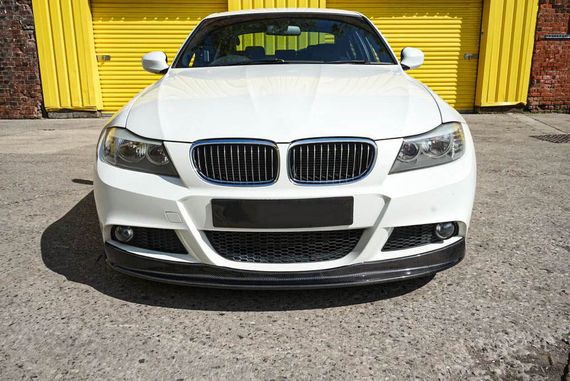 Накладка на передній бампер Lip (для E90 M-Sport 2008-2011, Карбон) для BMW 3 серія E-90/91/92/93 рр | Зображення 1