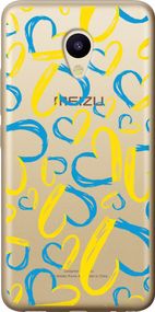 Чехол на Meizu M5 Сердца UA "5292u-420-17620"