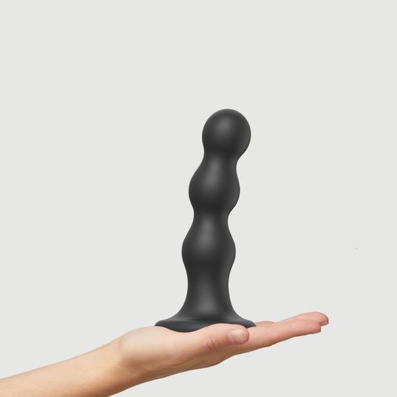 Насадка для страпона Strap-On-Me Dildo Plug Balls Black L | Зображення 1