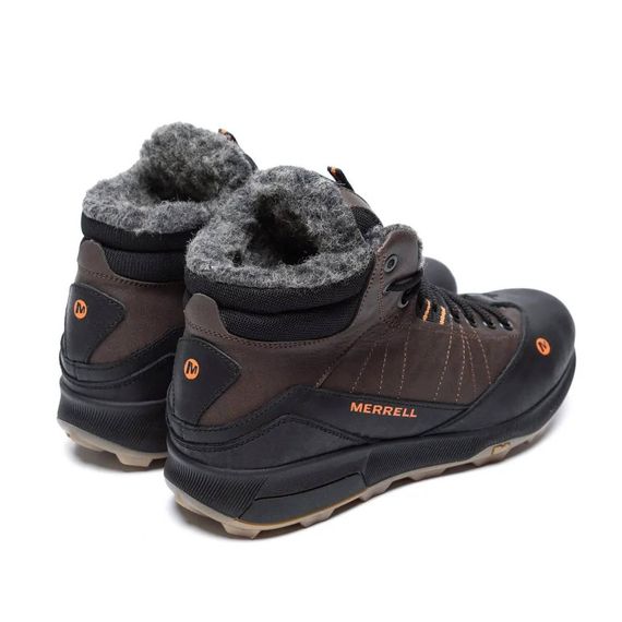 Зимові шкіряні ботинки MERRELL коричневі | Зображення 3