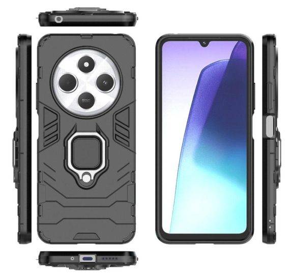 Чехол бампер Primolux Ring Armor для Xiaomi Redmi 14C 4G - Black | Зображення 4