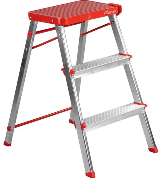 Драбина Rolser Taburete M/3 3 щаблі Rojo (MET3001-1009)