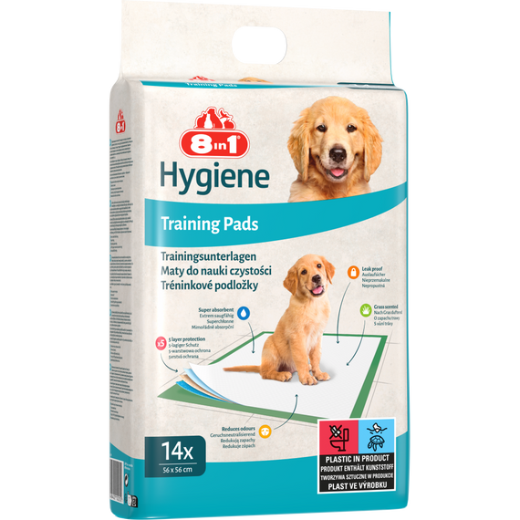 Пелюшки 8in1 Training Pads для собак 56х56 см 14 шт | Зображення 1