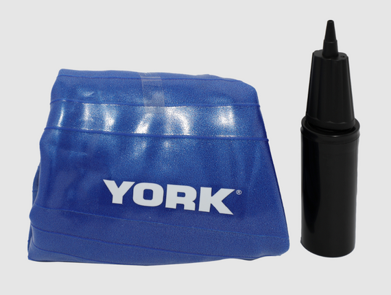 Фитбол York Fitness 65см синий + насос | Зображення 1