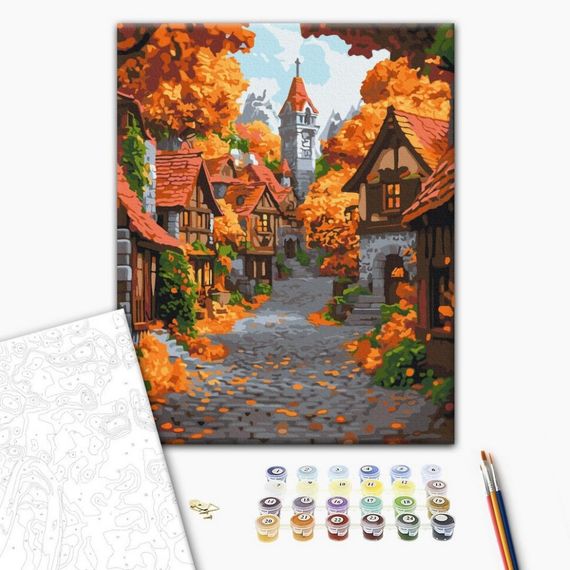 Картина за номерами "Жовтневе містечко" BS54183, 40х50 см | Зображення 1