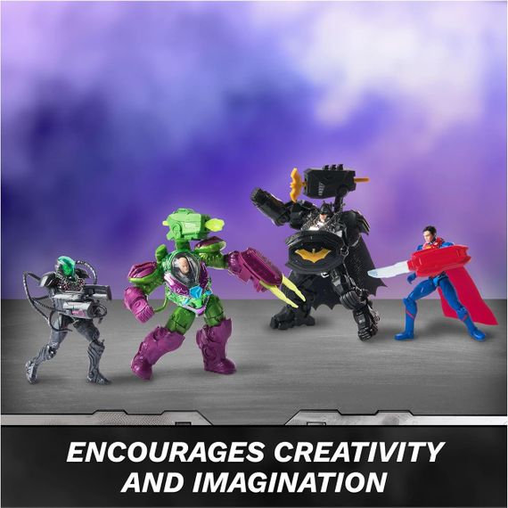 Набор фигурок DC Comics Metal Force Team Up: Бэтмен, Супермен, Брейниак и Лекс Лютор | Зображення 5