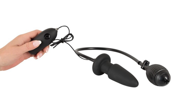 Анальна вібропробка Inflatable Vibrating Butt Plug Sex Aura | Зображення 3