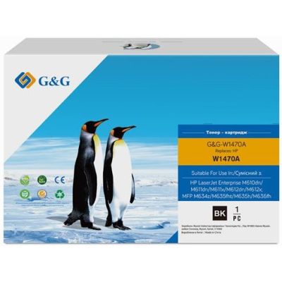 Картридж G&amp;G HP 147A LJ MFP M611/M612/M635/M636 Black (10 500ст) (G&amp;G-W1470A)