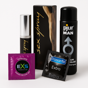 COMBO набір для нього - (Спрей Ruf + pjur MAN + EXS, PASANTE EXTRA) XL