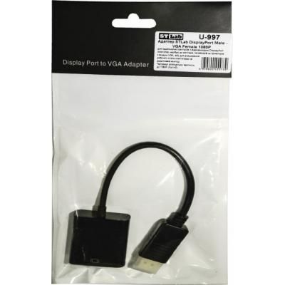 Перехідник ST-Lab DisplayPort Male - VGA Female, 1080P (U-997) (U-997) | Зображення 5