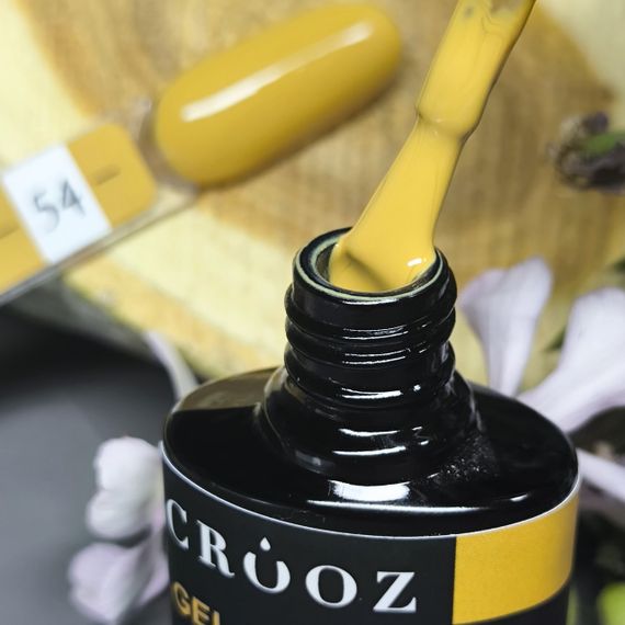 Гель-лак Crooz 54 (яркий солнечно-желтый) 8мл