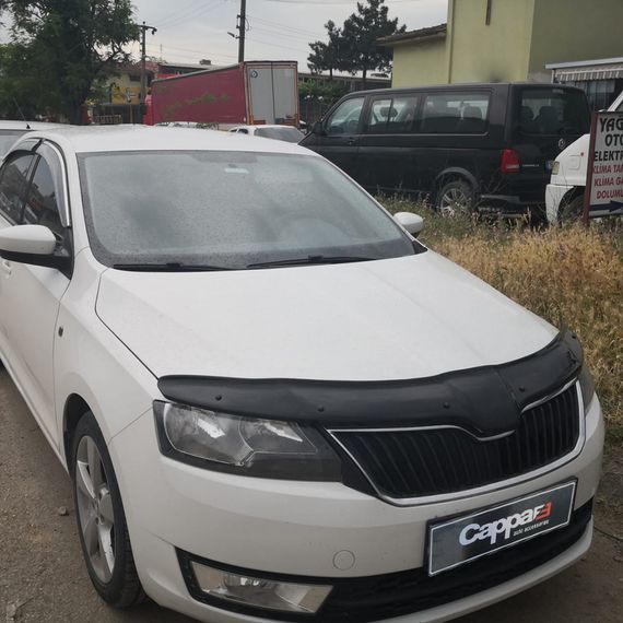 Дефлектор капота (EuroCap) для Skoda Rapid 2012-2024 гг | Зображення 4