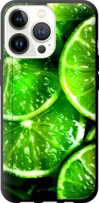 Чохол на iPhone 13 Pro Зелені часточки лимона "852b-2372-2448"