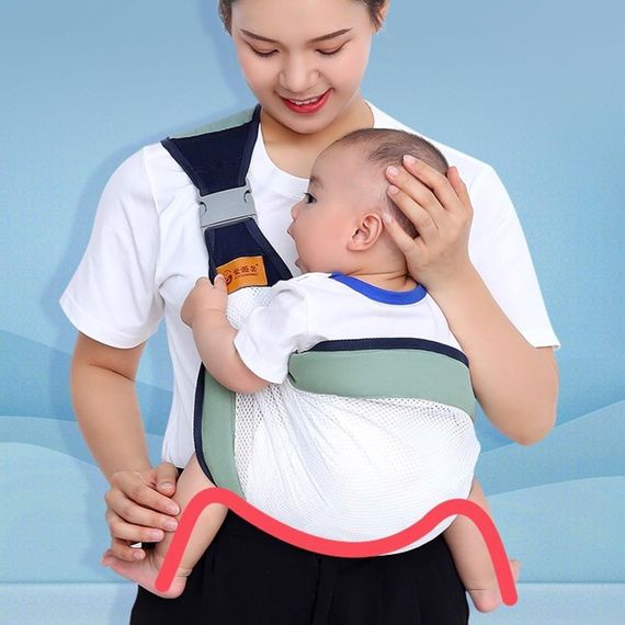 Слинг для новорожденных 0-36 месяцев, BABY SLING AND182 / Дышащий рюкзак-переноска для детей / Эрго рюкзак для | Зображення 1
