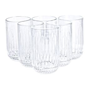 Набір склянок з товстого скла 6 шт скляні стакани 500 мл для холодних напоїв скляні стакани 500 мл HP-YH-37