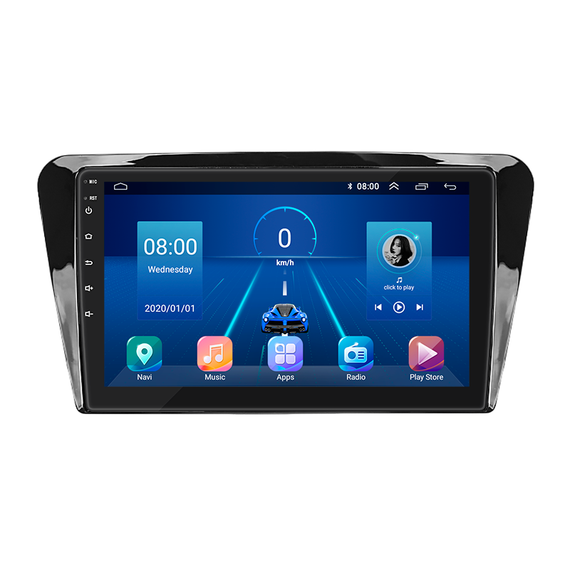 Штатна магнітола 10" Lesko для Skoda Octavia III (A7) 2013-2017 6/128Gb 4G Wi-Fi GPS Top Шкода