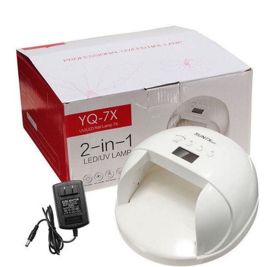Лампа SUN 7X 60 Вт UV LED для манікюру сушіння гель лаку педикюру | Зображення 7