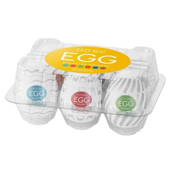 Набір мастурбаторів-яєць Tenga Egg New Standard Pack (6 яєць) Sex Aura