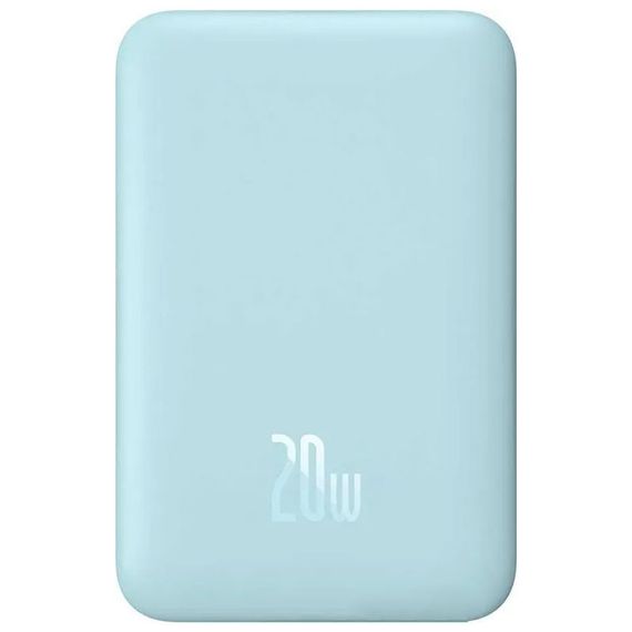Портативний ЗП Power Bank Baseus Magnetic Mini OS 20W c БЗП 10000 mAh (PPCX110105) Blue