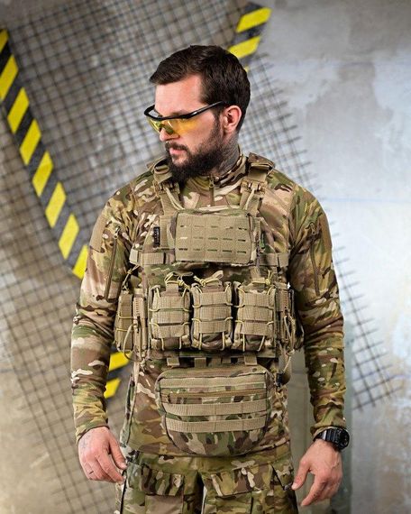 Плитоноска 4 точки швидкий скидання stragen мультикам з рюкзаком ПП 7909 | Зображення 1