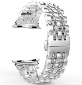 Металевий ремінець Primo Steel Link для годинника Apple Watch 42mm / 44mm / 45mm - Silver