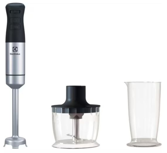 Блендер Electrolux  заглибний, 800Вт, 3в1, чаша-700мл, чопер, чорний-нержавіюча сталь (E5HB1-6SS)