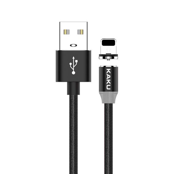 Магнитный кабель Kaku KSC-306 USB - Lightning 1m - Black | Зображення 2