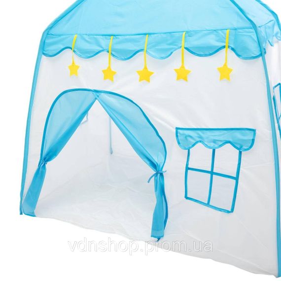 Дитячий ігровий намет будиночок 125×100×120 см намет будиночок для дітей Блакитний HP-S-1NDBL | Зображення 1