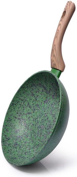 Сковорода-вок Fissman Malachite Ø28см з антипригарним покриттям EcoStone | Зображення 1