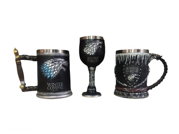 Подарунковий Набір Гуртка Чашка Келих 3D Гра Престолів Game Of Thrones Winter Is Coming Stark Старк | Зображення 2