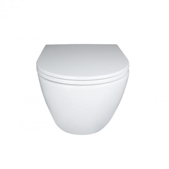 Унітаз підвісний Qtap Robin New безободковий з сидінням Soft-close QT1333046EUQW | Зображення 1
