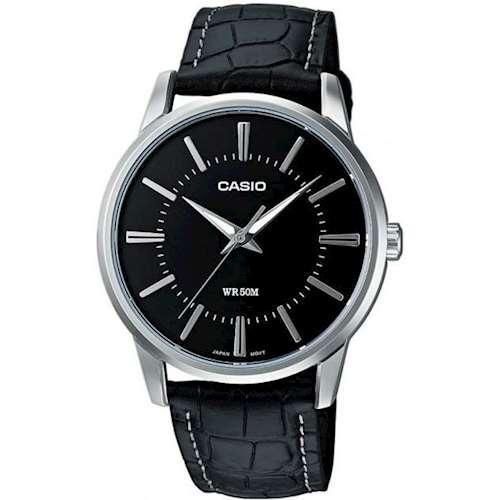 Мужские часы водонепроницаемые с кожаным ремешком оригинал Япония Casio Collection MTP-1303PL-1AVEF