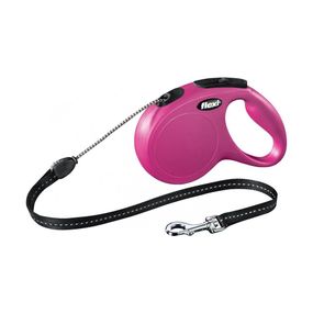 Рулетка Flexi New Classic M, трос 8 м, розовый