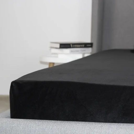 Простынь на резинке двуспальное ТЕП VELOUR 2-04756_34657 160х200 см черная | Зображення 2