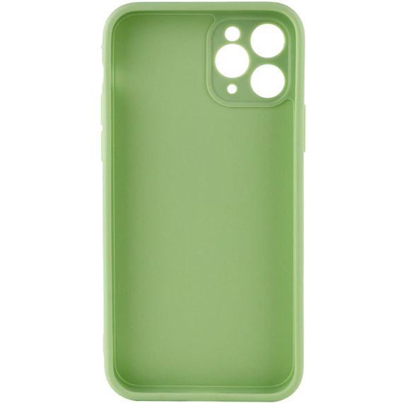 Силиконовый чехол Candy Full Camera для Apple iPhone 11 Pro Max (6.5") Фисташковый | Зображення 1