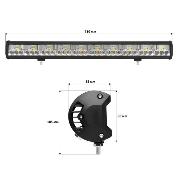 Світлодіодна фара StarLight JR-K-180W 9-32V combo