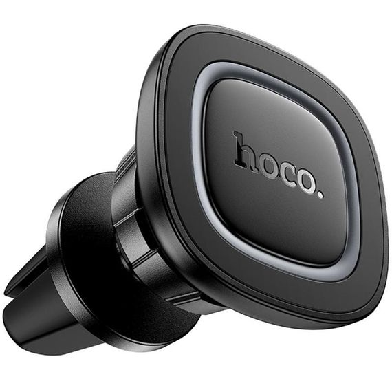 Автотримач Hoco H72 Crown magnetic (air outlet) Black / Metal gray
