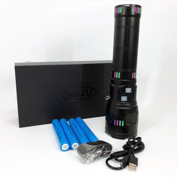 Ліхтар для тактичного використання G02-PM60-TG, Потужний ліхтарик для будинку із зарядкою GJ-21 | Зображення 7