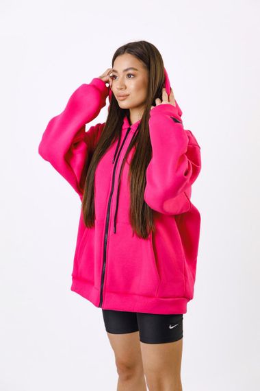 Зіп-Худі унісекс МА (01) малиновий колір | Зображення 3
