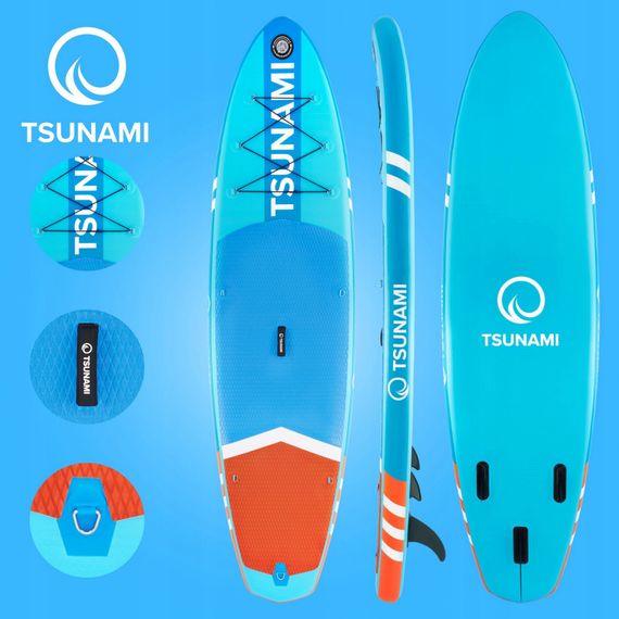 Надувна SUP дошка TSUNAMI 320 см з веслом Lagoon T02 (P-5907739314215) | Зображення 5